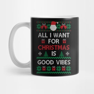 Good Vibes for Christmas Xmas Gift Ugly Mug